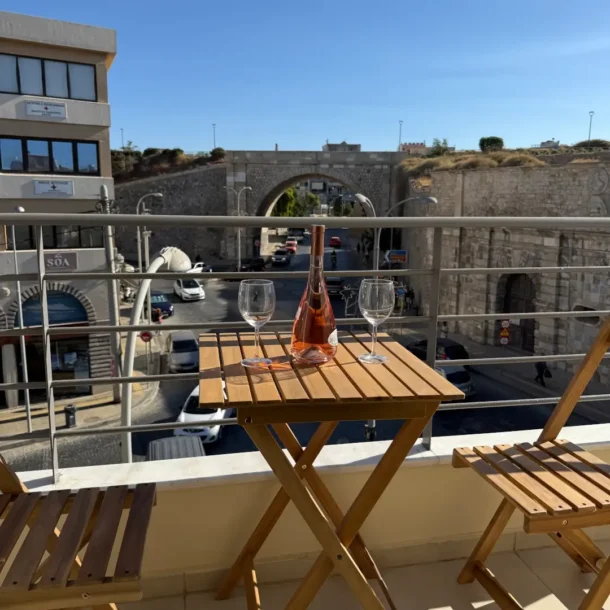 Superior Room balcony View | Chanioporta Suites - Apartment